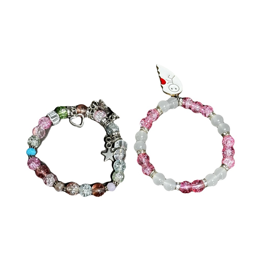 Pair Of Bracelets Made In Home By My Little Girl Perfect Gift